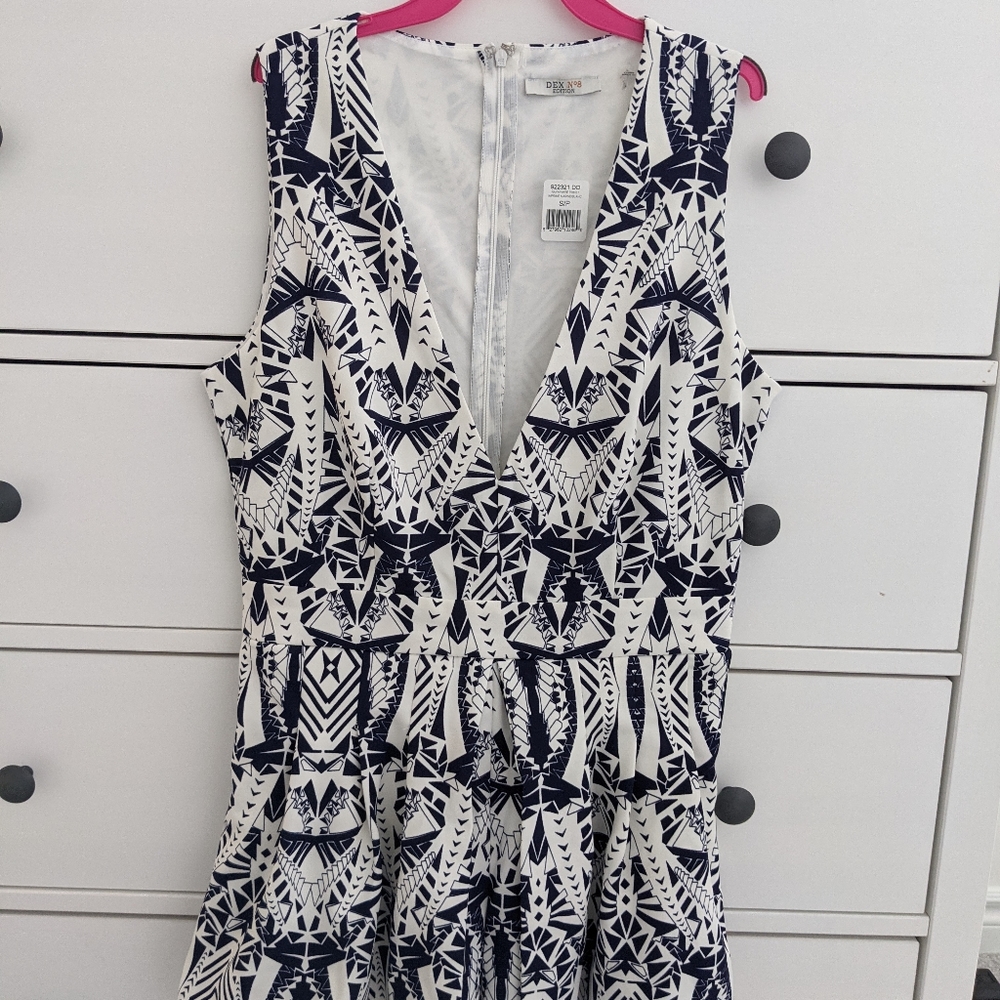 Dex No. 8 Womens Aztec low cut romper